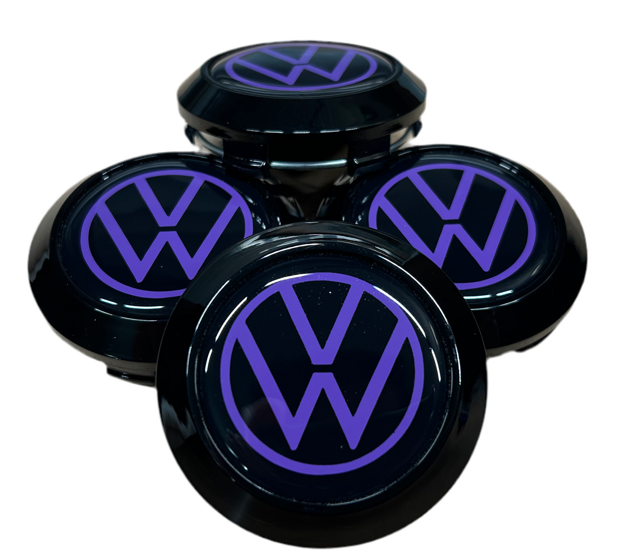 Center Cap : VW Volkswagen Logo Enkei RPF1 Center Caps (Set of 4)