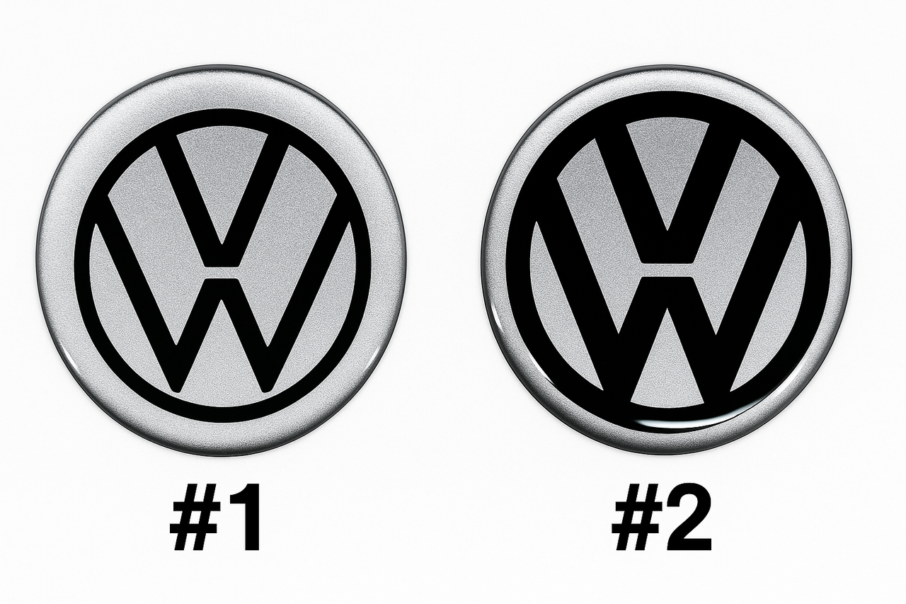 Center Cap : VW Volkswagen Logo Enkei RPF1 Center Caps (Set of 4)