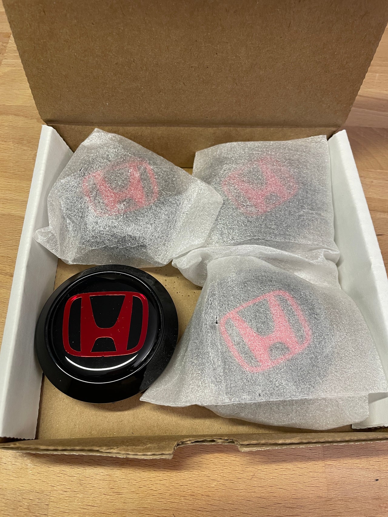 Clearance - 15x7 Honda: Black - Black - Red Mirror
