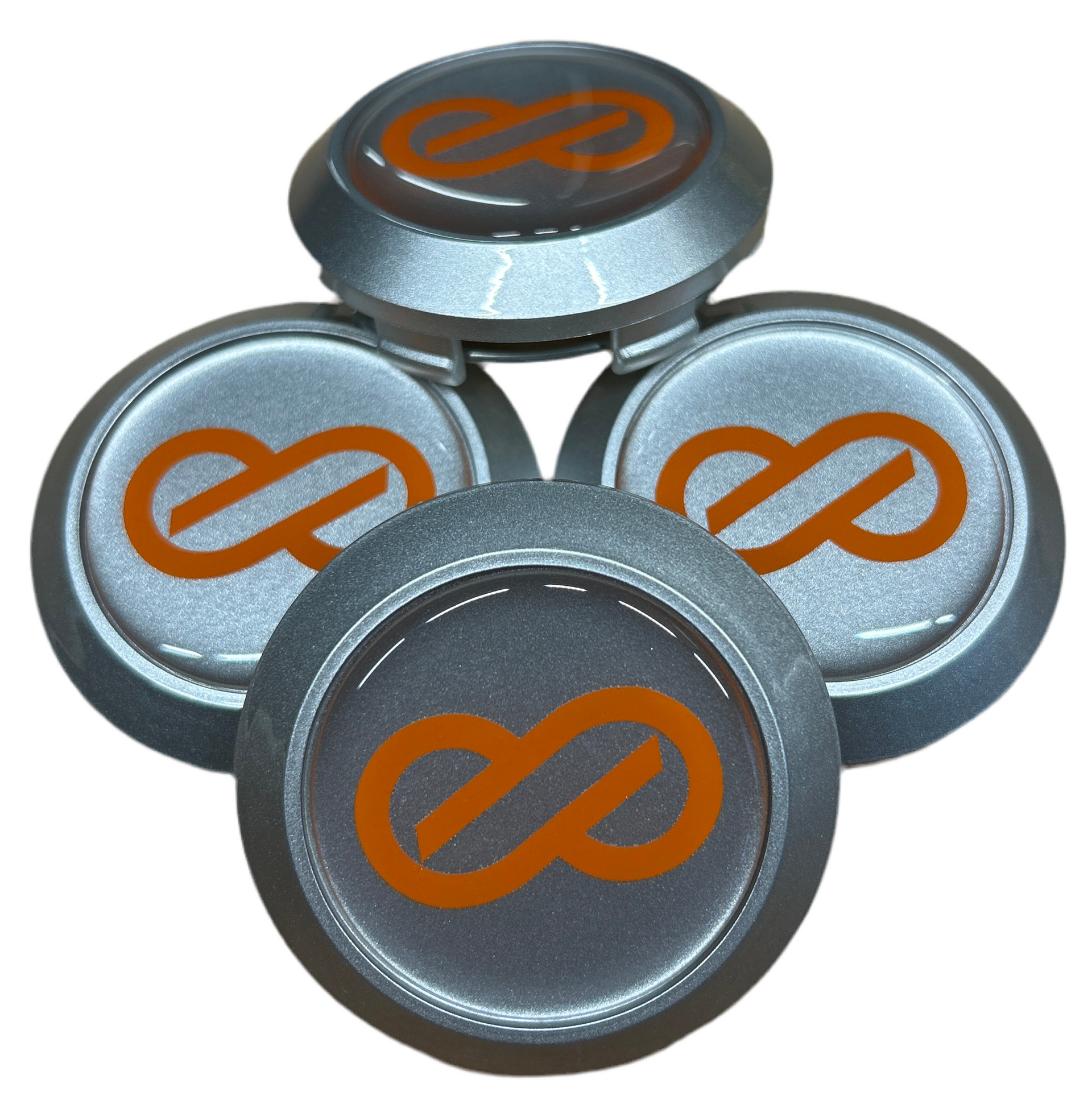 Enkei RPF1 center cap silver silver orange